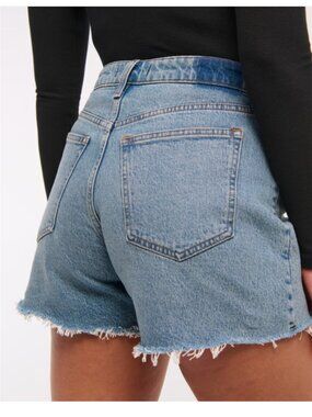 ABERCROMBIE High Rise Dad Relaxed Fit Denim Shorts Size 30